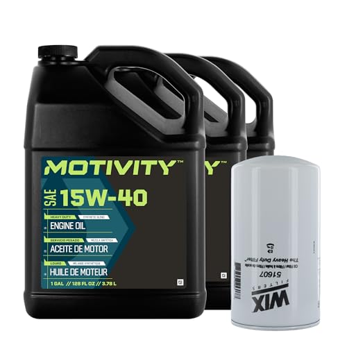 Motivity Heavy Duty 15W-40 Synthetic Oil Change Kit Compatible With Ram 2500 3500 4500 5500