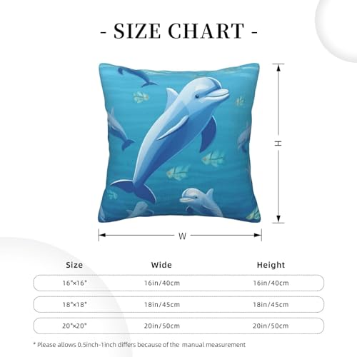 Housse de coussin dauphin douce pour protéger et décorer votre canapé - 4