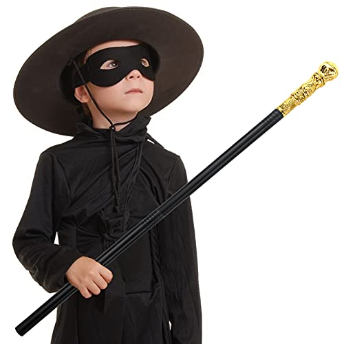 Lucleag 2Pcs Gold Walking Cane & Silver Walking Cane, Halloween Party Theme Party Supplies, Halloween King Cosplay Prop Costume Accessories, Halloween Prop Stick Pimp Canes For Adults Kids #TOP3