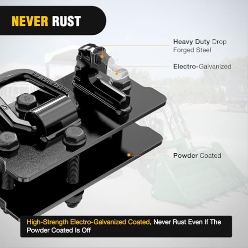 Image of Nilight Tractor Bucket Grab Hook with Tie-Down Ring & Back Plate