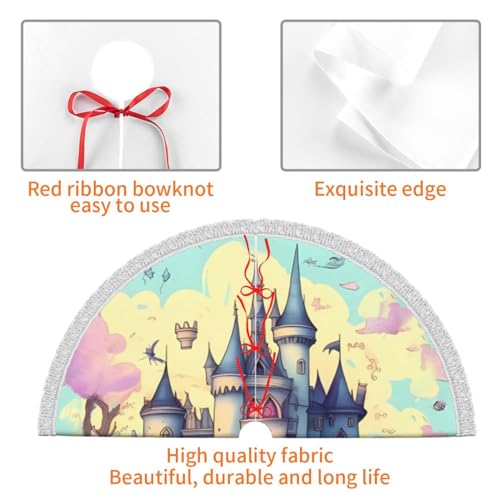 Jupe de sapin de Noël 121,9 cm imperméable style rustique