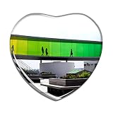 Hqiyaols Souvenir Dänemark Aros Aarhus Kunstmuseum Kühlschrankmagnet Herzform Kristall Kühlschrank Aufkleber Magnet Reisen Geschenk Sammlerstücke Andenken