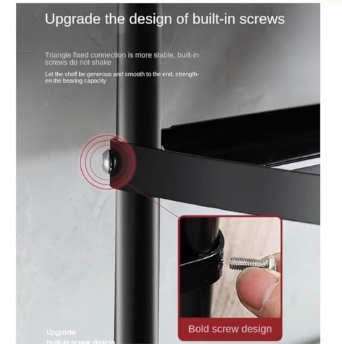 Estantería de esquina de acero inoxidable con 3 niveles ideal para optimizar tu sala 5