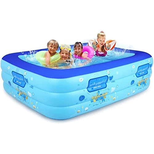 HJDQMDHA Centro de Juegos Piscina Inflable Gruesa de 3 Capas, Piscina Familiar Gruesa de Gran tamaño, Fiesta de Agua de Verano en la Piscina Inflable para Todos