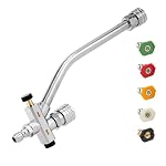 Dual Connector Lance Pressure Washer Foam Cannon with 5 Nozzles
