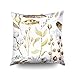 Throw Pillow Fundas, Throw Square Funda de almohada decorativa, Fundas de cojín de algodón Home Sweet Home Collares dibujados a mano Impresión en ambos lados Cremallera invisible Hogar Sofá Decoración