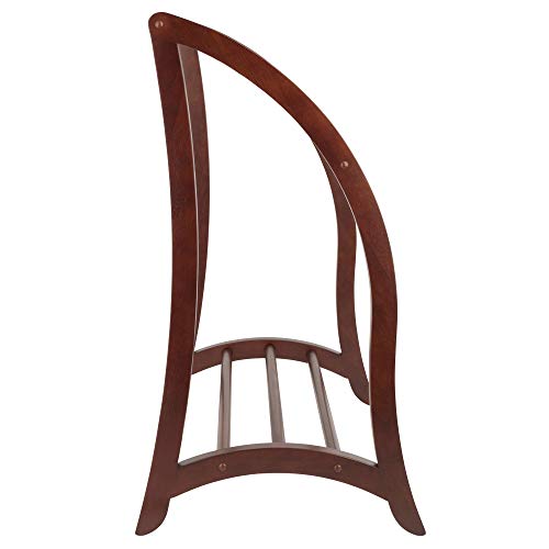 Winsome Wood Quilt Rack With 3 Rungs, Antique Walnut (94036) by Winsome - Image 3