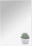 16"x12" Acrylic Mirror Sheet, Flexible Non Glass Body Mirror Tiles Large Self Adhesive Mirror Stickers for Bathroom Bedroom Home Wall Decor (1pc)