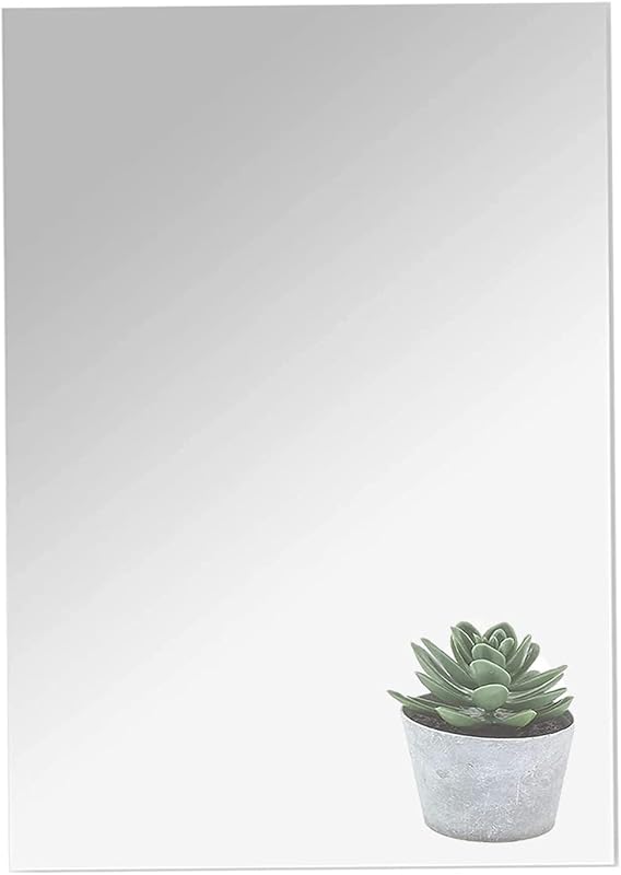 16" x 12" x 1Pcs Acrylic Mirror Sheet, Decorative Wall Mirror | Flexible Body Mirror Tiles with Self Adhesive Tapes, Non Glass Mirror Stickers for Bathroom Bedroom Home Wall Decor