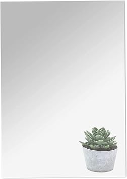 16" x 12" x 1Pcs Acrylic Mirror Sheet, Decorative Wall Mirror | Flexible Body Mirror Tiles with Self Adhesive Tapes, Non Glass Mirror Stickers for Bathroom Bedroom Home Wall Decor