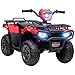 Produktbild HOMCOM Kinder Quad Elektro 12V Kinderquad mit Vorwärts-, Rückwärtsfunktion, Musik, MP3, LED-Scheinwerfer Elektro-Quad für Kinder 3-5 Jahre Rot