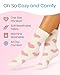 Lily England Cozy Birthday Gift for Girls - Self-Care Birthday Gift Set - Fluffy Socks, Headband & Scrunchie - Thoughtful Present for Teen Girls in Attractive Pink