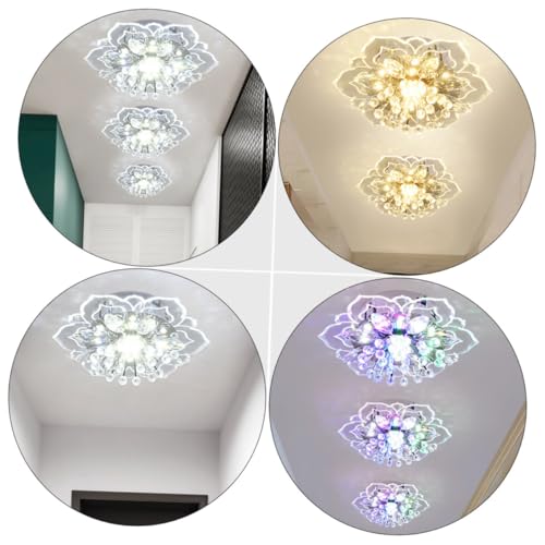 Lampe de plafond cristal luminaire moderne salon couloir maison - 7