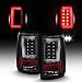 Fits 2004-2008 Ford F150 [Styleside] Strip Tube Bar LED Black Tail Lights Driver Left+Passenger Right Side