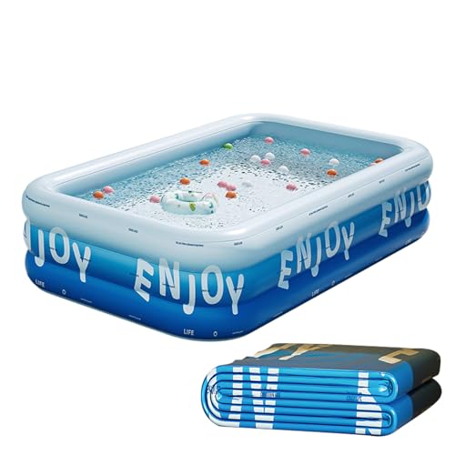Piscina Inflable para Niños - Piscinas Familiares para Adultos En El Patio,Accesorios De Estables Juguetes Acuáticos para Actividades De Verano Familiar En Playa Exterior