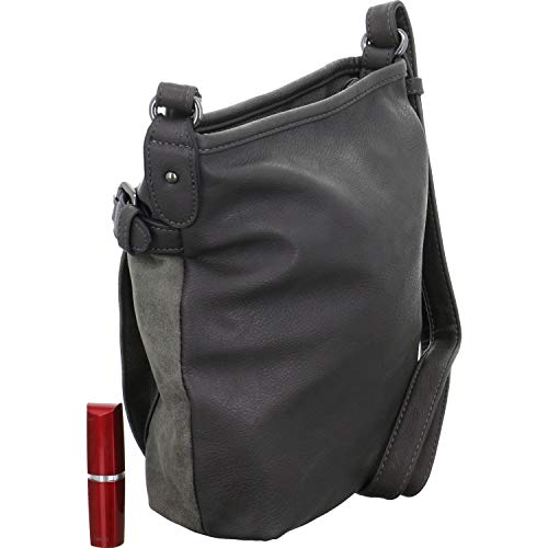 TOM TAILOR Juna Damen Umhängetasche Crossbody Bag Klein Grau