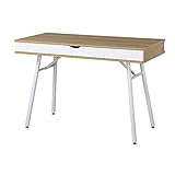 Techni Mobili Modern Multi Computer Desk with Storage, 30' x 21.7' x 45.3', Pine