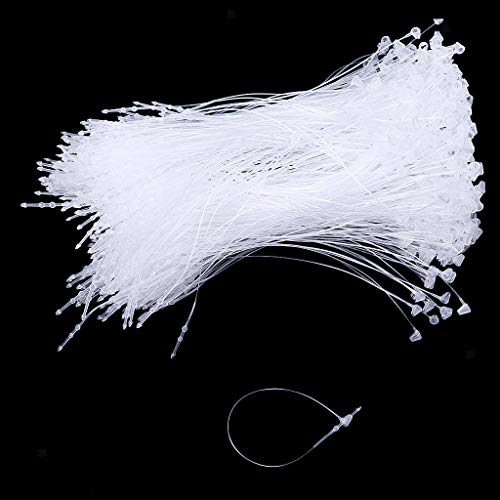 100 étiquettes De Sécurité En Plastique Blanc – Réglables 300 Mm, Inviolables, Pour Chaussures, Sacs, Vêtements, Bagages