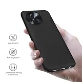 Xiangyun Cover for Doogee Note 59/Note 59 Pro/Note 59 Pro+ Phone Case with 1 piece Tempered Glass Protective Film (Gift 2 Dust Plugs), Black Silicone Soft TPU Scratch Resistant Protective Case - Image 4