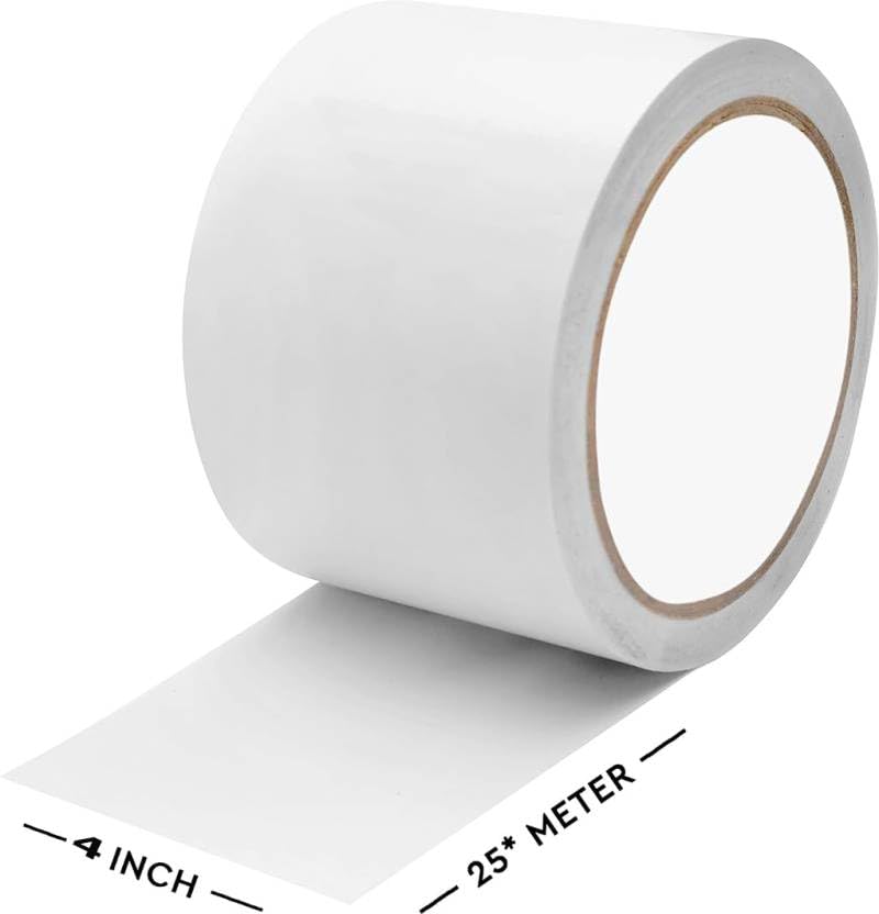 Image of Enhance Vastu Energy 4inch Vastu Tape For Dosh Remedy For Bathroom and Entrance 25 Meter Length (White,Pack of 1)