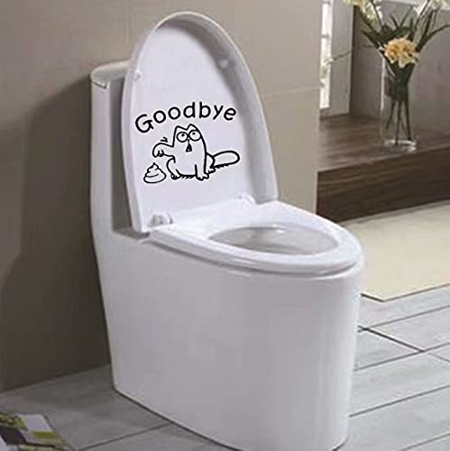 sundatebe Smiley Face Sticker for Toilet Bathroom Kitchen PVC 1 Colour One Size - Image 4