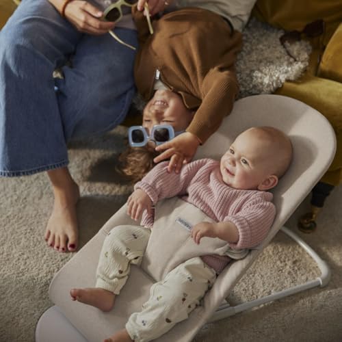 Miniatura 6 de Babybjörn Hamaca Bliss, Tejido Jaspeado, Beige Claro