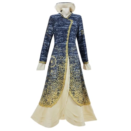 Danvato Madame Morrible Costume Robe Womens Evil Wizard Cosplay Uniform Suit Dress Coat Halloween Outfits M