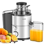 GDOR 800W Juicer Machine, 3” Wide Feed Chute, Dual-Speed Centrifugal Juicer for Fruits & Vegetables, Anti-Drip Function, BPA-Free, Easy to Clean with Brush, White