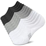 Amutost No Show Socks Womens Athletic Cushion Ankle Footies Low Cut 5-6 Pairs