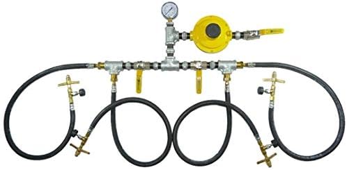 Kit Central Gás Pig Tail 1,00Mt Para 4 P-13 12Kg/h B/Pressão