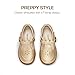 DREAM PAIRS Toddler Little Girl's Mary Jane Dress Shoes - Ballet Flats for Girl School Uniform Shoes,Size 10 Toddler,Gold,KKUMFA2509