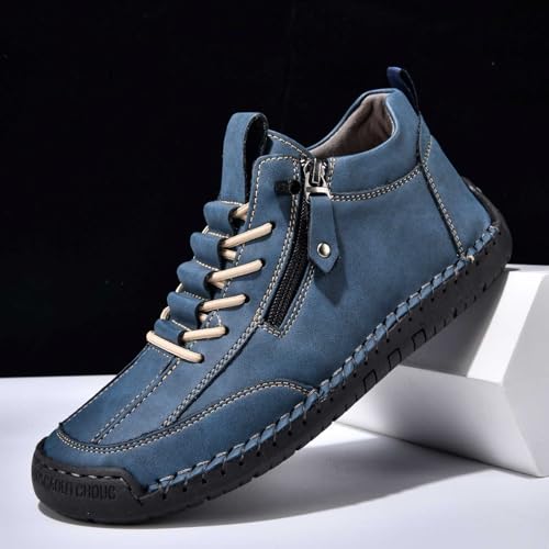 Men's Casual Leather Shoes Fashion Comfortable Slip On Loafers Lightweight Walking Driving Dress Shoes for Daily4
