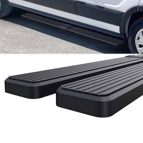 Barras laterales HD Ridez de acero inoxidable negro 6" para Ford Transit 2015-2026 miniatura 6