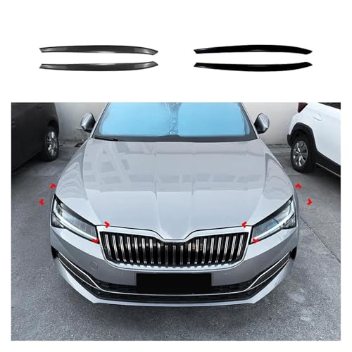 Modification voiture Skoda Superb B8.5 avec becquet noir brillant - 2