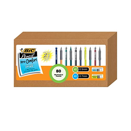 BIC Mechanical Pencil 2 Mechanical Pencils With Grip Variety Bulk Pack Of 80
