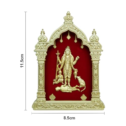 Image of EKA Temple Series Mahalasa Narayani Table Top Premium Gold Foil Artwork with Metal Stand | Divine Goddess Mahalasa Inspired Spiritual Decor for Home, Office & Pooja Space | Auspicious Gift