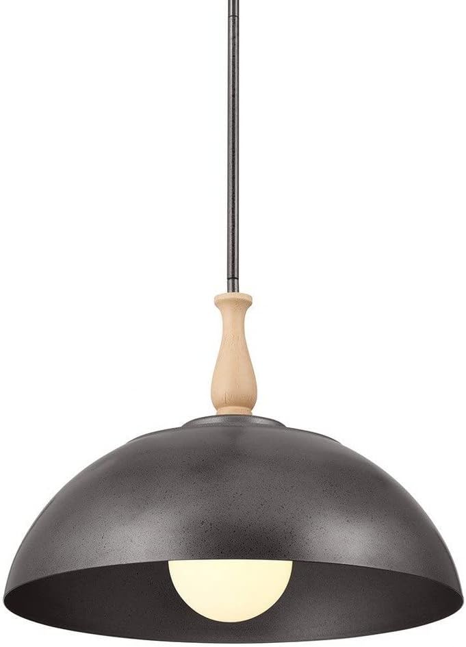 Kichler Fira 18 Inch 1 Light Pendant in Greige, White and Natural Brass