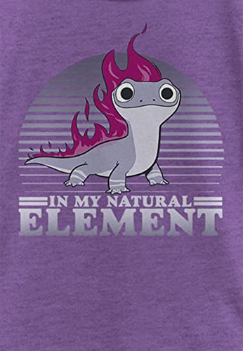 Element Flames T-Shirt pour Fille coupe Solid Crew col rond résistant