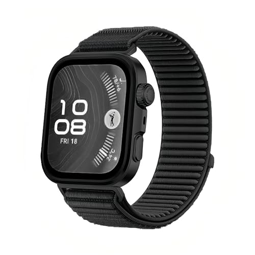 Huawei Watch Fit 3/Fit 4/Fit 4 Pro/Fit 5/Fit 5 Pro Uyumlu Nylon Loop Velcro Kumaş Kordon; Nefes Alabilen, Ayarlanabilir Cırt Cırtlı, Ultra Hafif Sport Loop Saat Kayışı