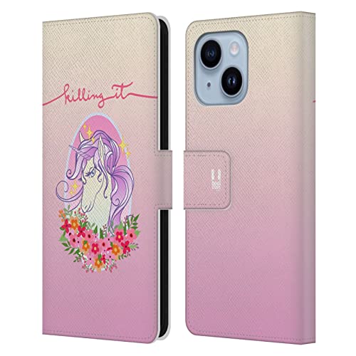 Étui Portefeuille en Cuir Licornes Insolentes Apple iPhone 14 Plus Coque Housse Protection