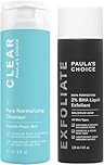 Paula's Choice Cleanse + Clear - CLEAR Cleanser & 2% BHA Exfoliant - Removes Pore Clogging Impurities & Blackheads, Fights Breakouts, Softens Skin - with Salicylic Acid - Combination to Oily Skin