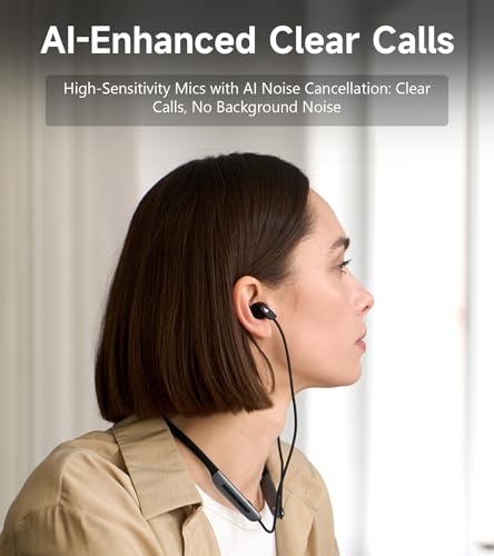 Image of Edifier W280NB Pro Neckband Wireless Headphones - Active Noise Cancellation,IP55 Waterproof, 23H Playtime,Hi-Res Audio with LDAC, Bluetooth 5.4 Wireless Earbuds - Black | -45dB Hybrid Active Noise Cancellation, Hi-Res Audio with LDAC, Bluetooth 5.4 Multipoint, 23H Playtime, Low Latency Game Mode