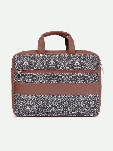 Image of ZOUK Arin Laptop Bag | Slim & Stylish Laptop Bag for Women Office Use | Fits 15.6+ Inch Laptop | Padded Compartment Fits up to 17 Inch Laptop | Water-Resistant | Lightweight