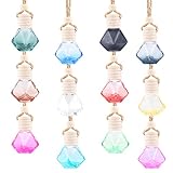 12 Colors Car Hanging Air Freshener Diffuser Bottle Empty Perfume Pendant Aromatherapy Fragrance Ess