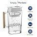 Water Filter Pitcher - Long Lasting 150 Gallons, Supreme Fast Filtration and Purification Technology, Removes Chlorine, Metals for Clean Tasting Drinking Water, WQA Certified,