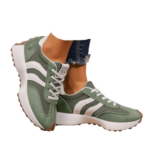 Comfortable Shoes for Women Cushion Breathable Non Slip Slip On Sneakers Walking Athletic Running Work Gym Fashion Casual Tennis Shoes Army Green
