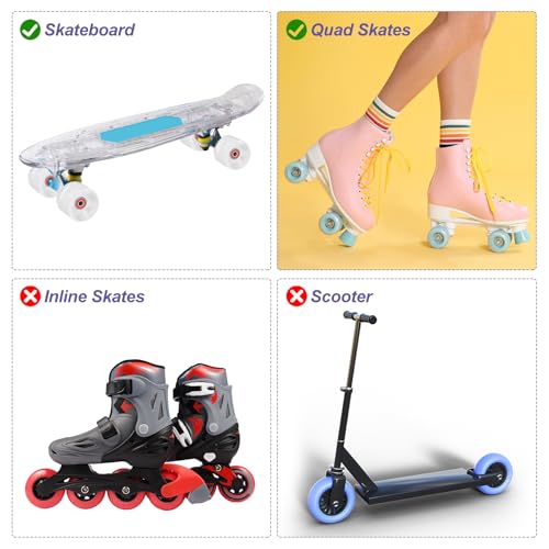 Ruedas de patineta iluminadas 78a con rodamientos que absorben impactos en calles 4