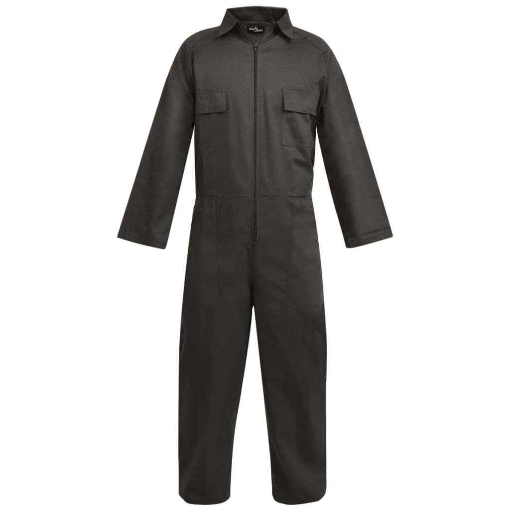 Tuta da lavoro da uomo, taglia XL, in resistente misto policotone con elastico in vita, elementi riflettenti, pratiche tasche per officina, montaggio, giardino, cantiere