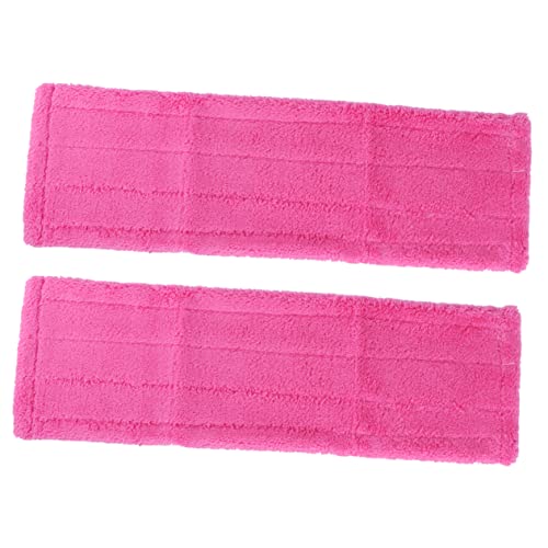 PERSELOSO 2Piezas Trapeador de Microfibra Recarga para Fregona para Limpieza del Superficies y Color Rojo