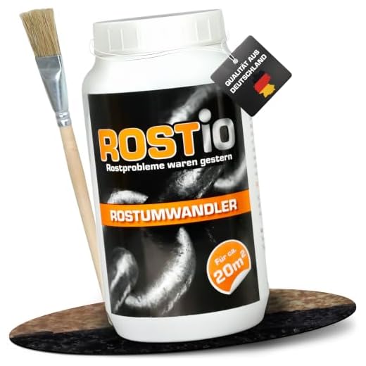 Rostio Rostumwandler & Grundierung | Hocheffektiver Rostkonverter 1 Liter (1 Stück)